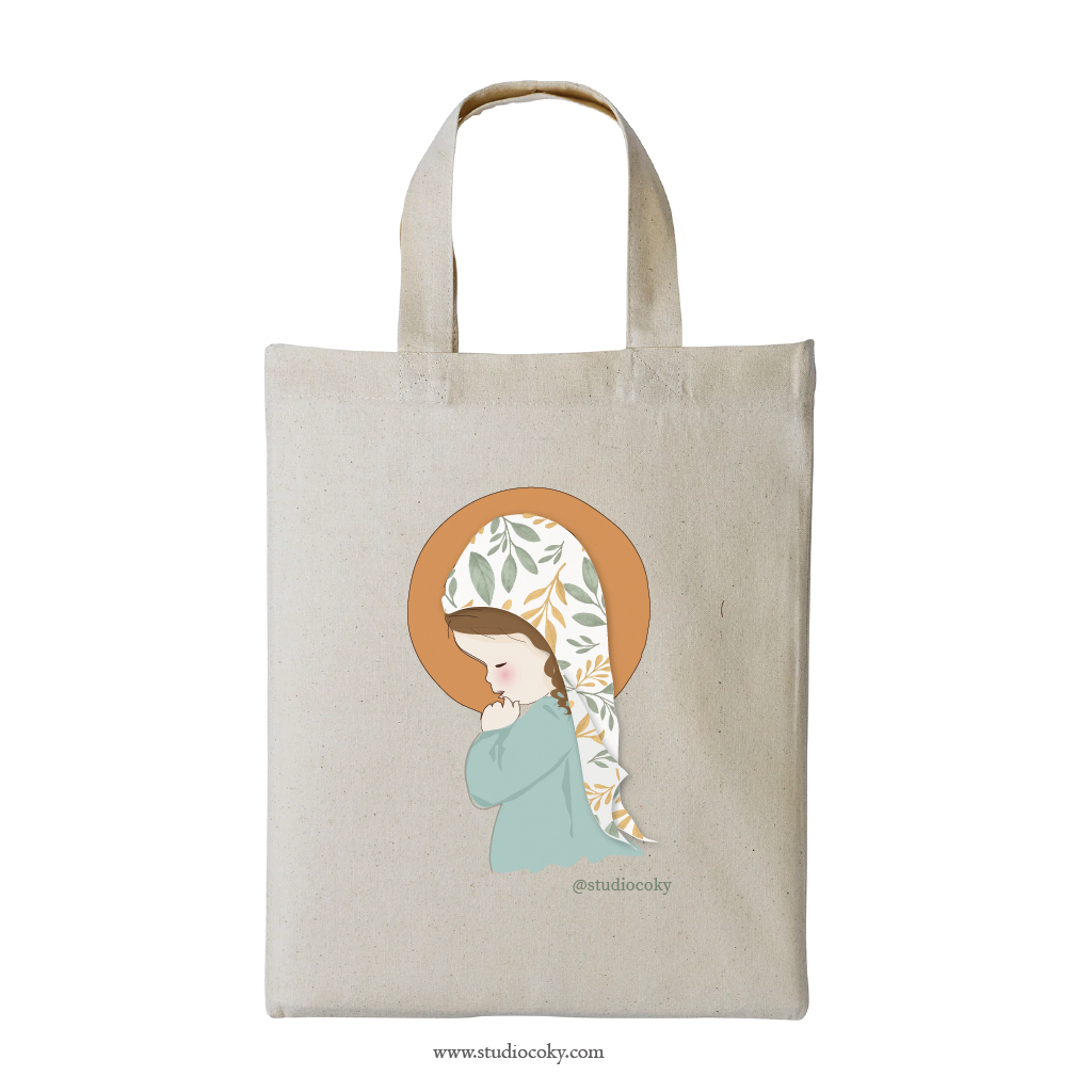 MINI BOLSA DE TELA PERSONALIZADA VIRGENCITA