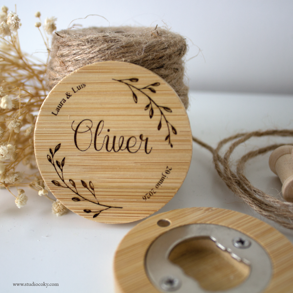Imán-Abridor Boda Marcasitios - "OLIVO"