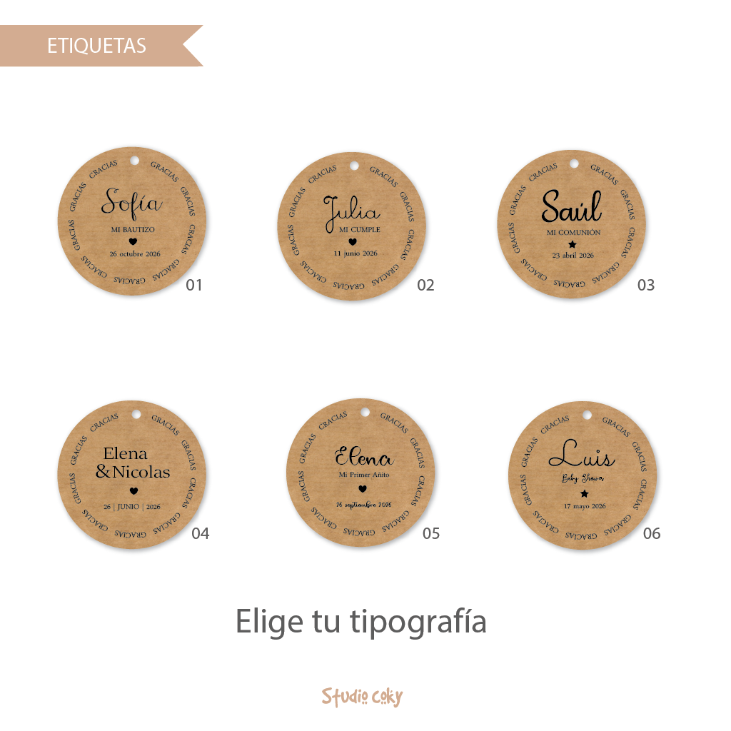 etiquetas kraft personalizada