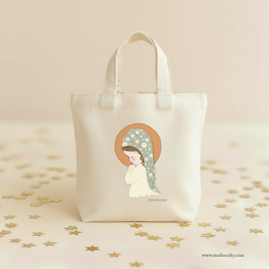 Mini Tote bag - Virgencita Daisy