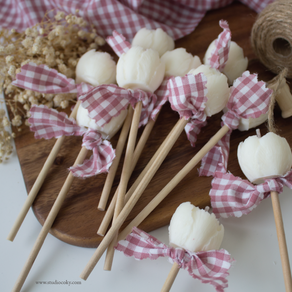 Vela Piruleta Peonía